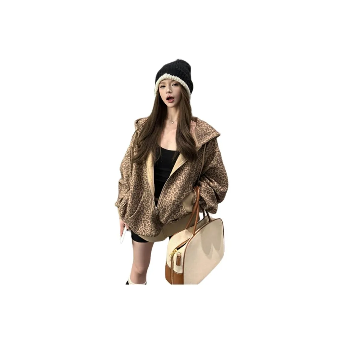 REMOULD Леопардовый принт Куртка Женские Толстовки