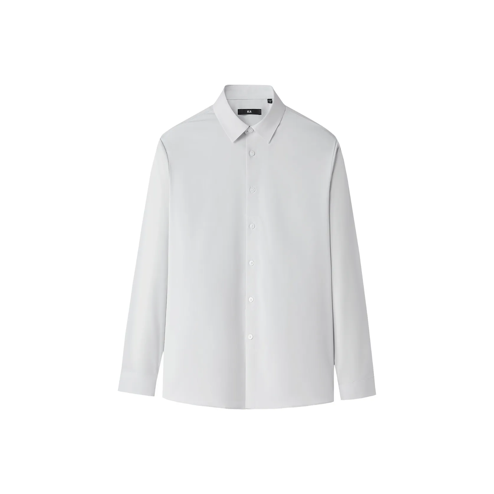 HLA Светло-серо-меланжевый узор B9 Мужские рубашки