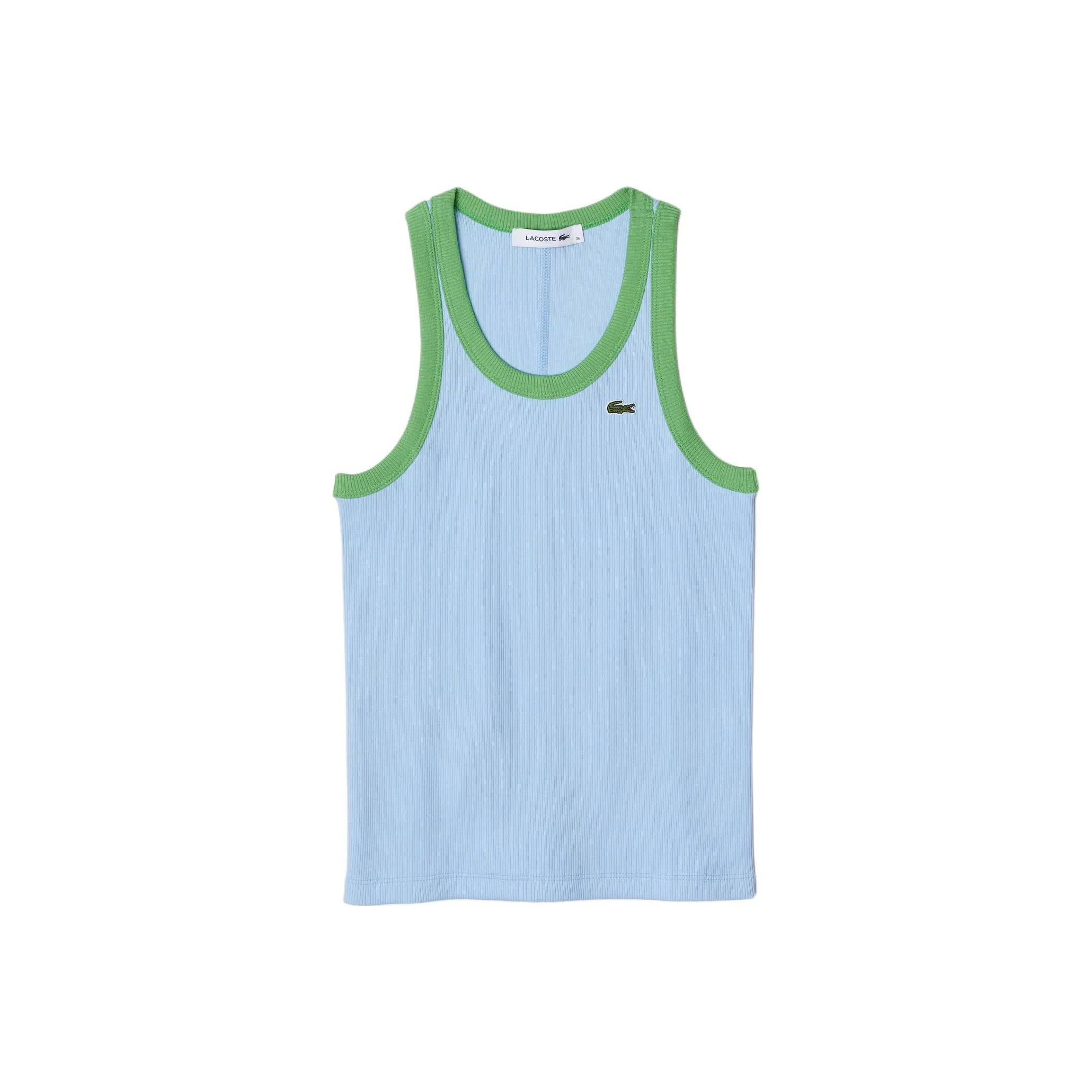 LACOSTE Collaboration DVW Синий зеленый Женские Майки