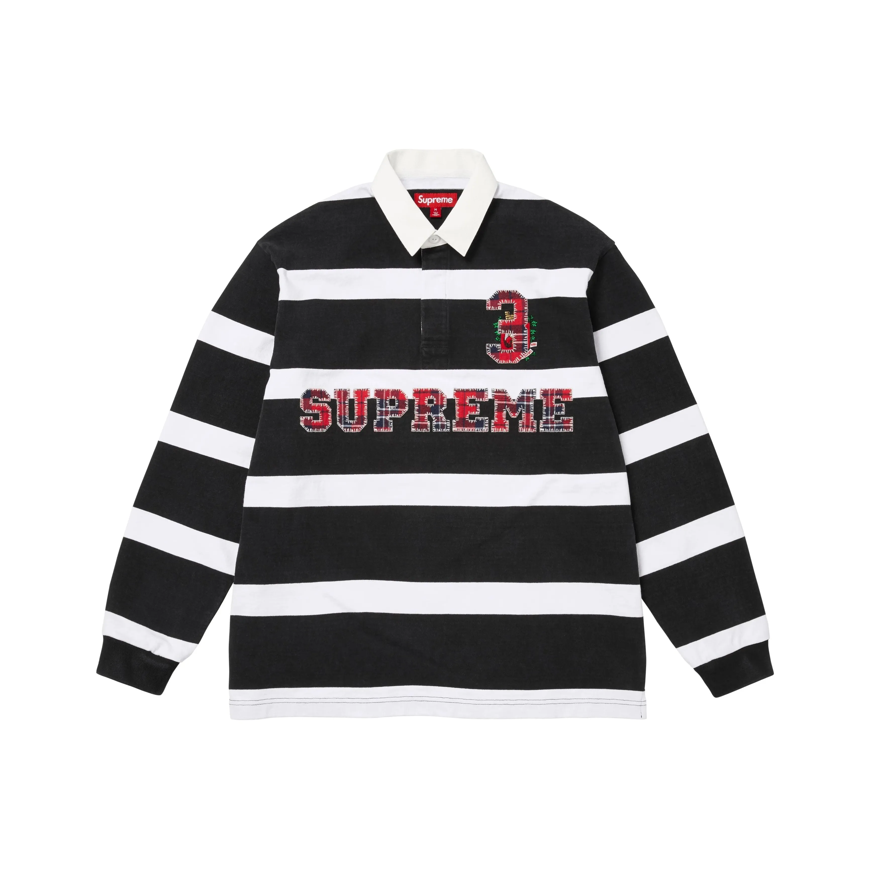 Supreme FW25 WEEK1 Stripe Регби Джерси Унисекс
