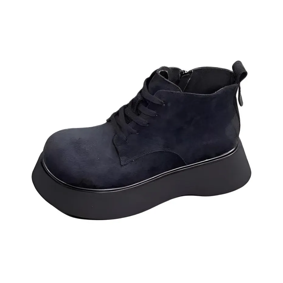 WUJI Короткий Кружево Вверх Ботинки Martin's Модный Женские