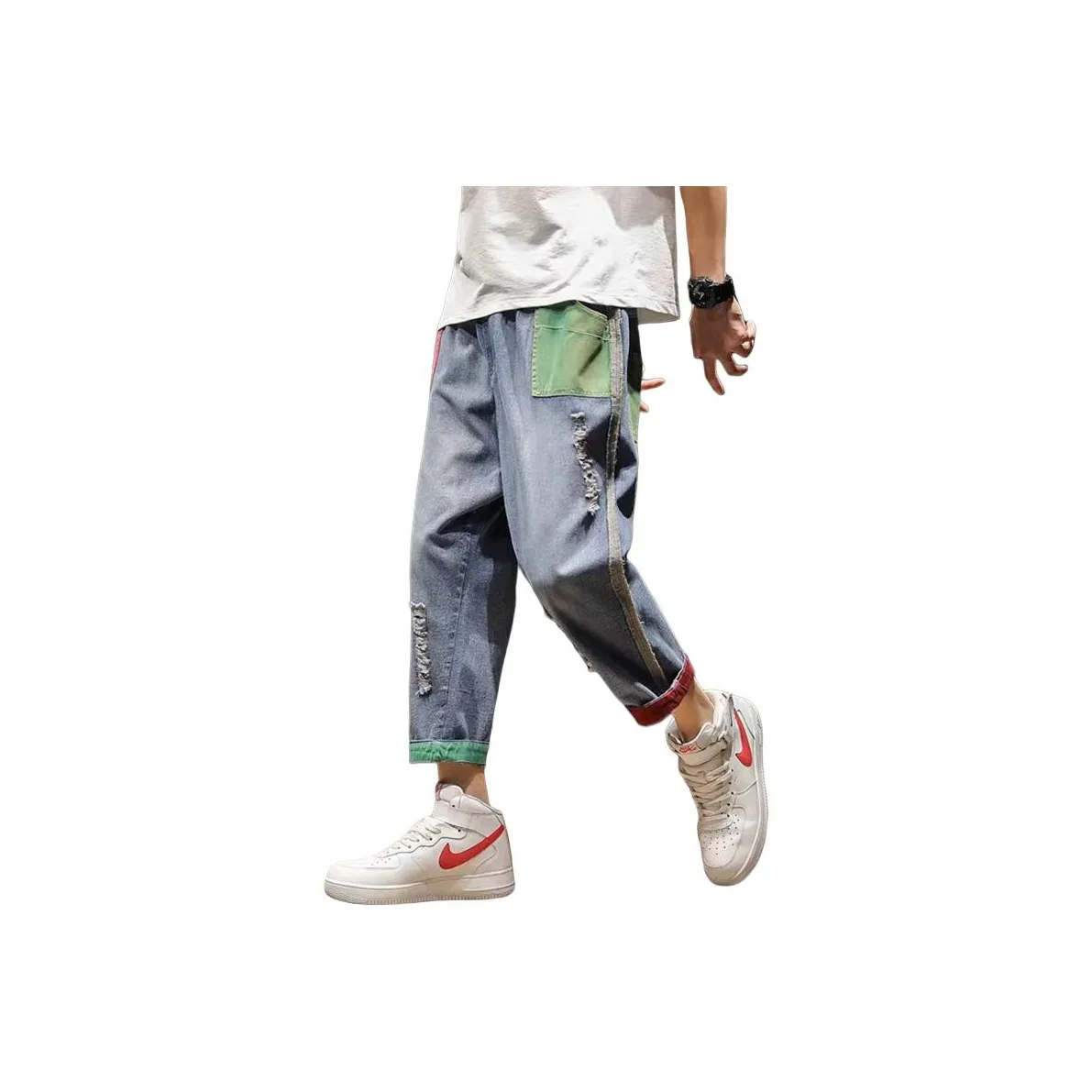 Chisportate Синий Унисекс Джинсы