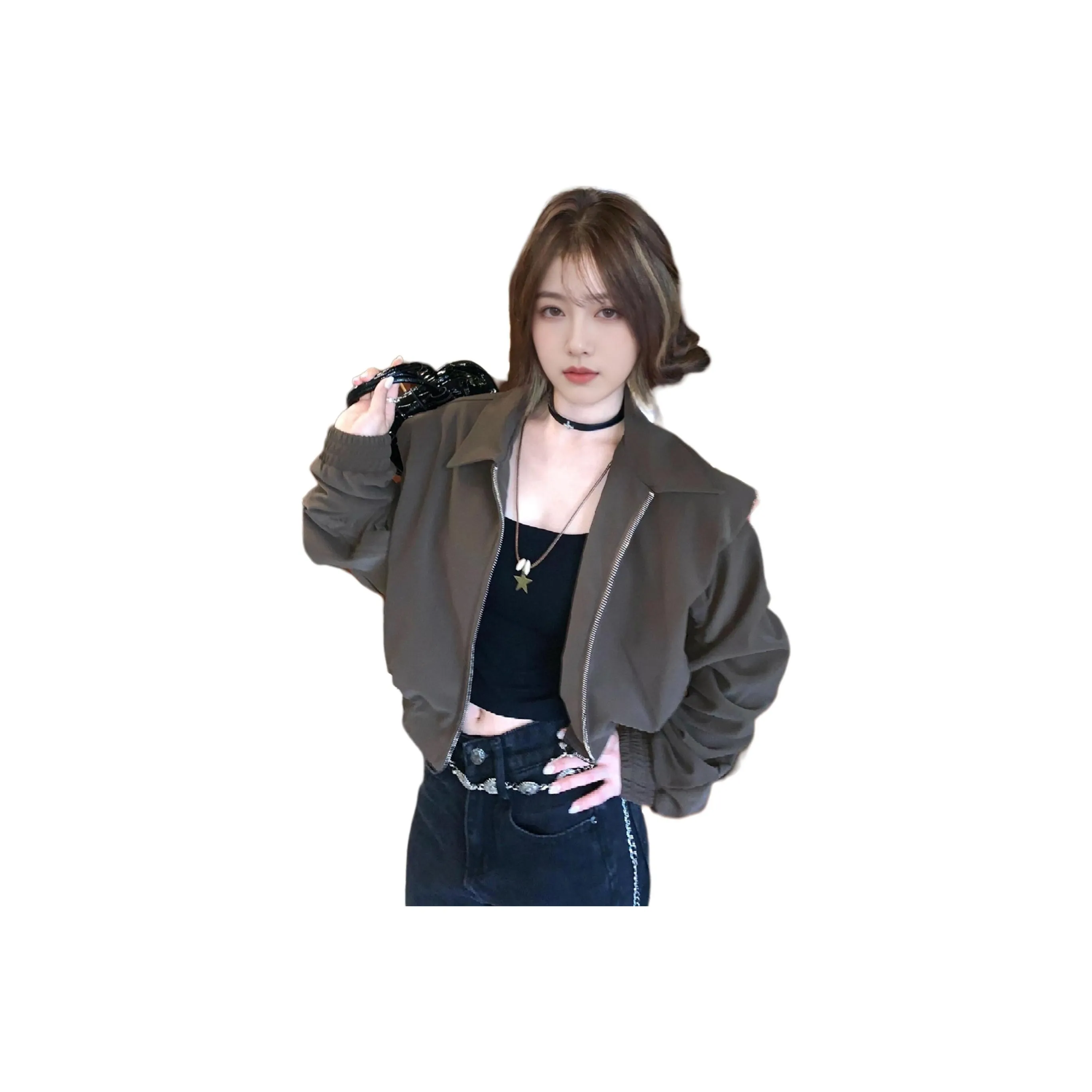 MUCCHIC Коричневый Женский Куртки