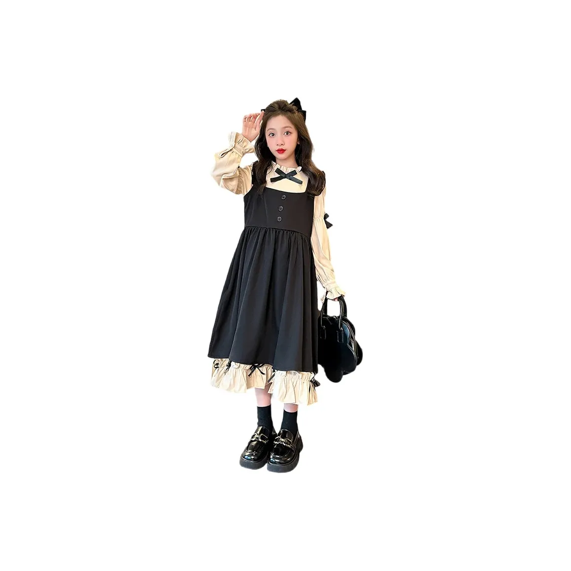 Yomi House Черный комплект Kids Комплекты с юбкой