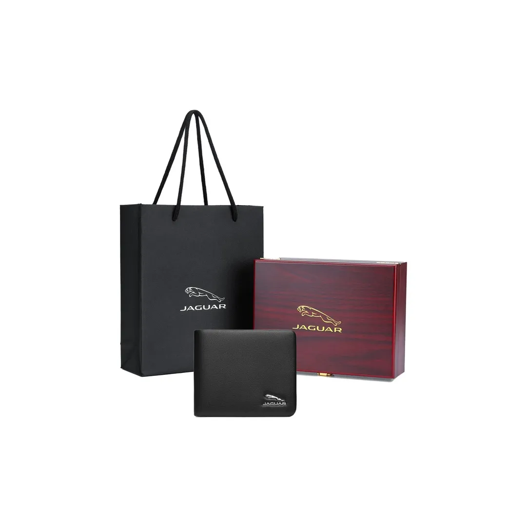 JAGUAR Кошелек из коровьей кожи мужской черный