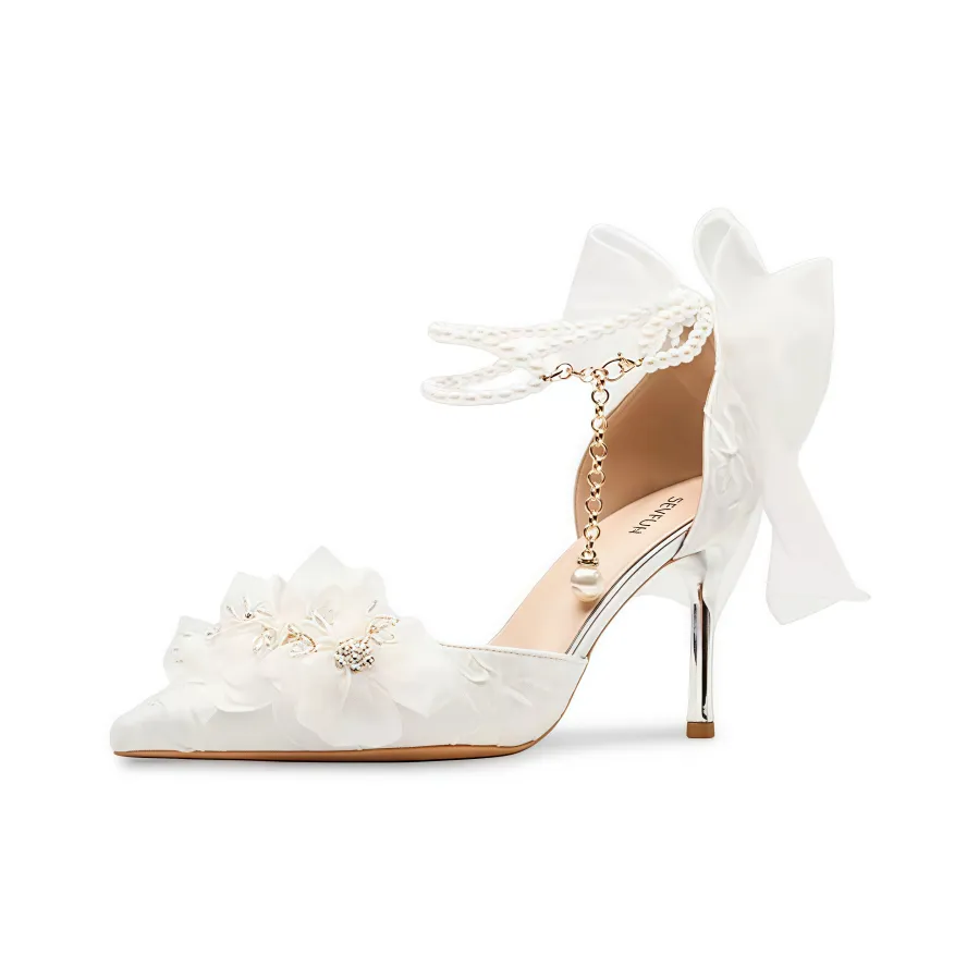 7 SEVFUN Французский Заостренный носок Элегантность Fashion Elegant Узкий каблук Высокие каблуки Женские