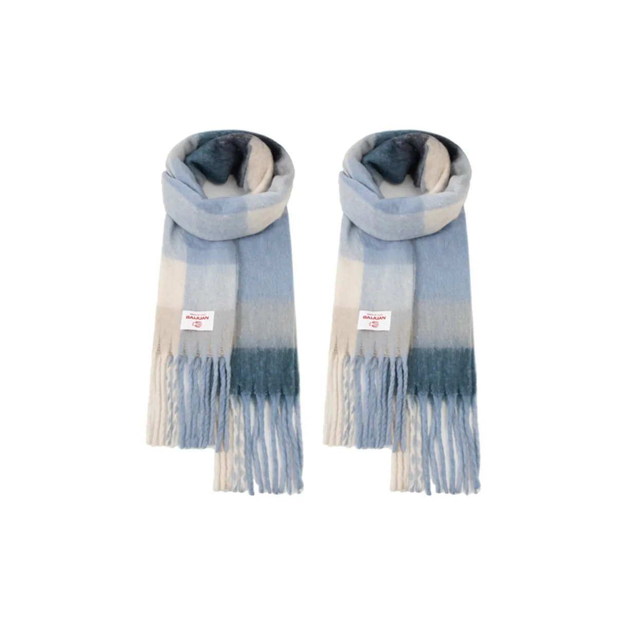 BAIJUAN Акриловые вязаные шарфы для женщин