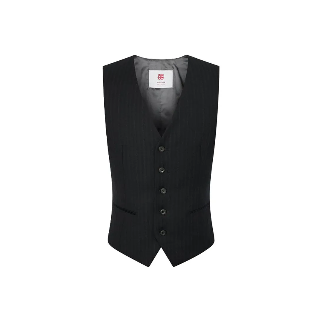 SAINT ANGELO Черный елочка узор текстура с золотой нитью унисекс жилеты