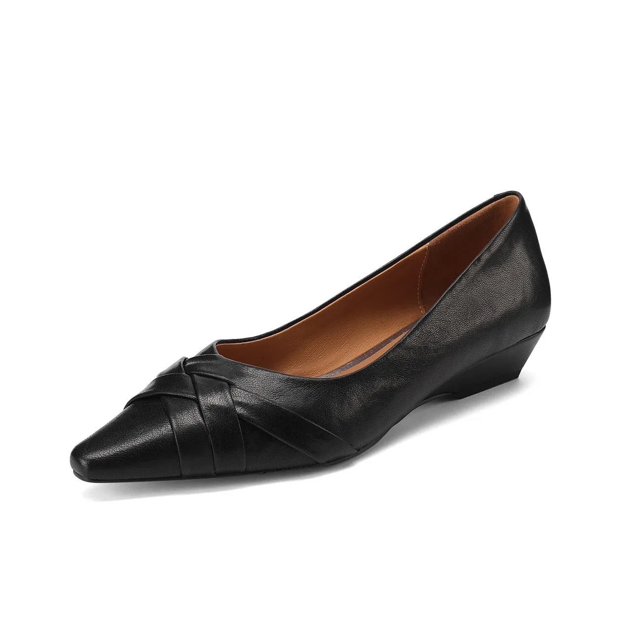 FMM Мода Обувь Slip-On Женская Обувь Осень 2025 Премиум Заостренный Носок Низкий Воротник Без Подкладки Коммутирующая Обувь Женская