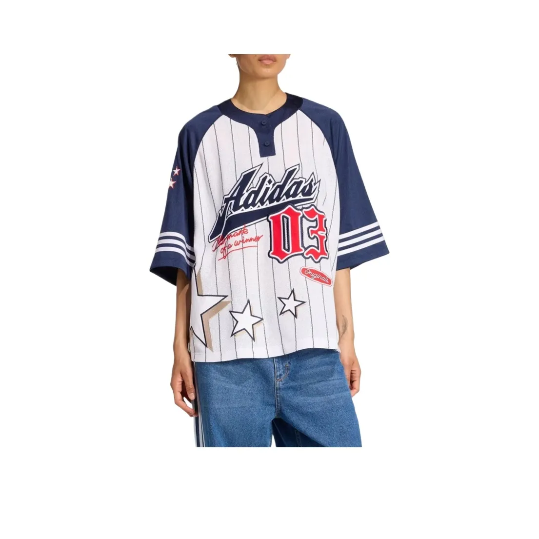 Adidas Originals FW AW25 Реглан с короткими рукавами T-рубашка Женская