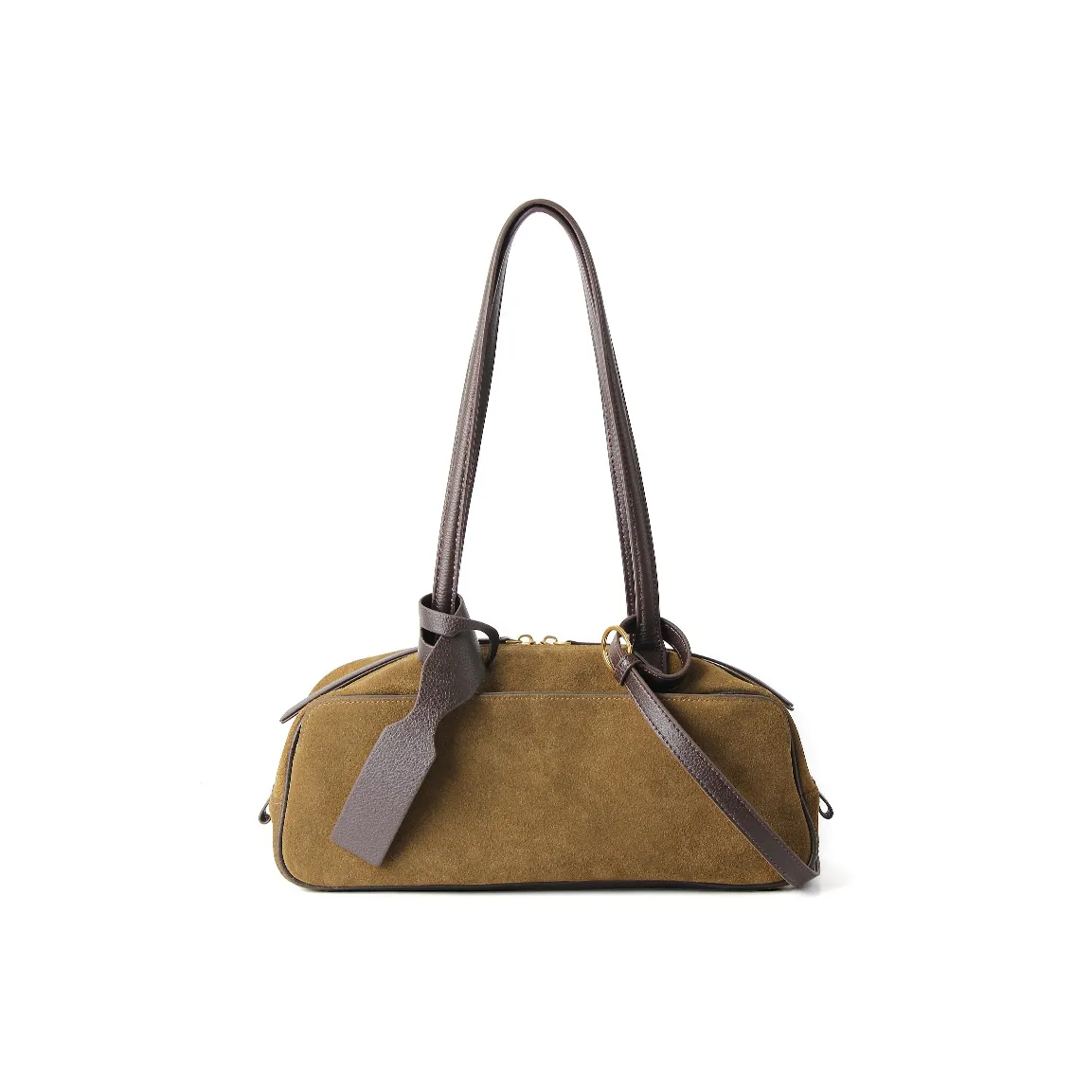 YOCAMU Матовая сумка из коровьей кожи на плечо стандартная женская свежий зеленый торф карамель