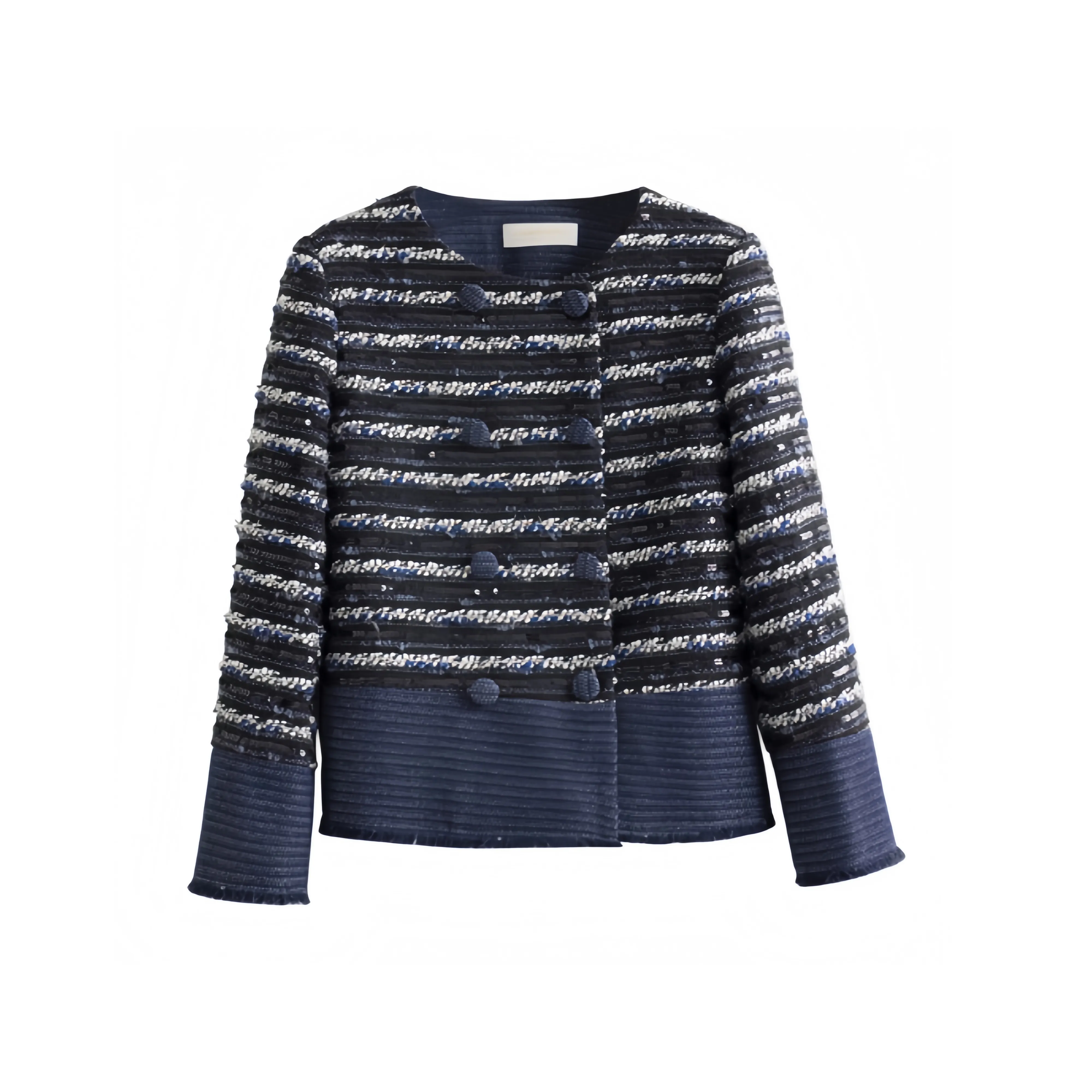 KKX Джинсовый синий Женское короткое пальто