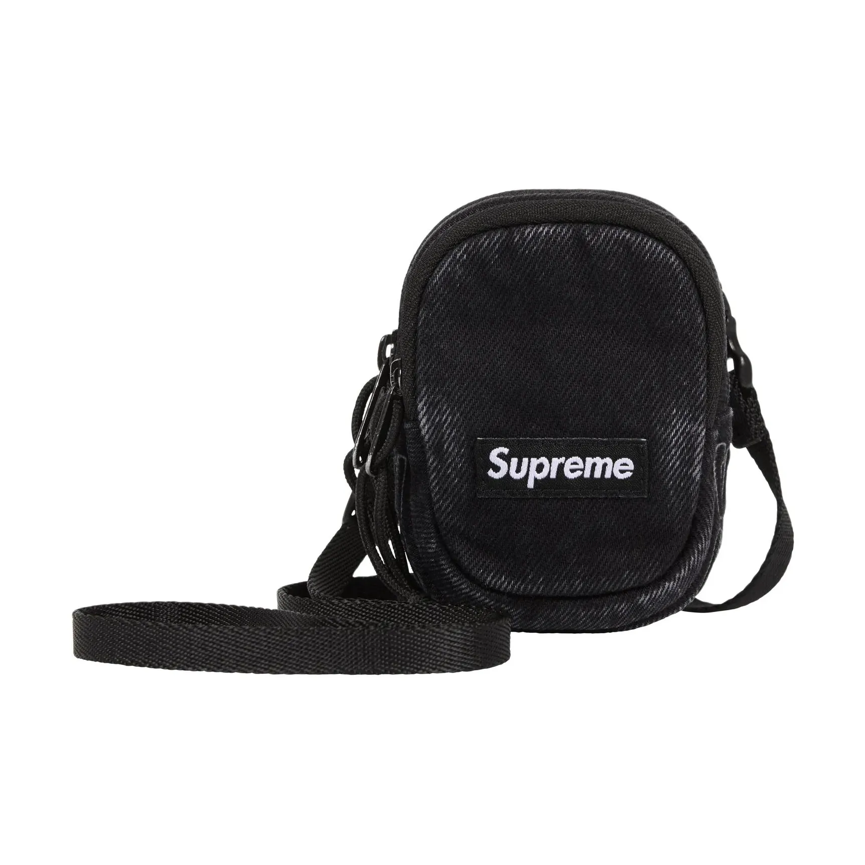 Supreme Denim Crossbody Bag Shoulder Bag Mini Unisex Black Supreme Деним Сумка через плечо Сумка на плечо Мини Унисекс Черный
