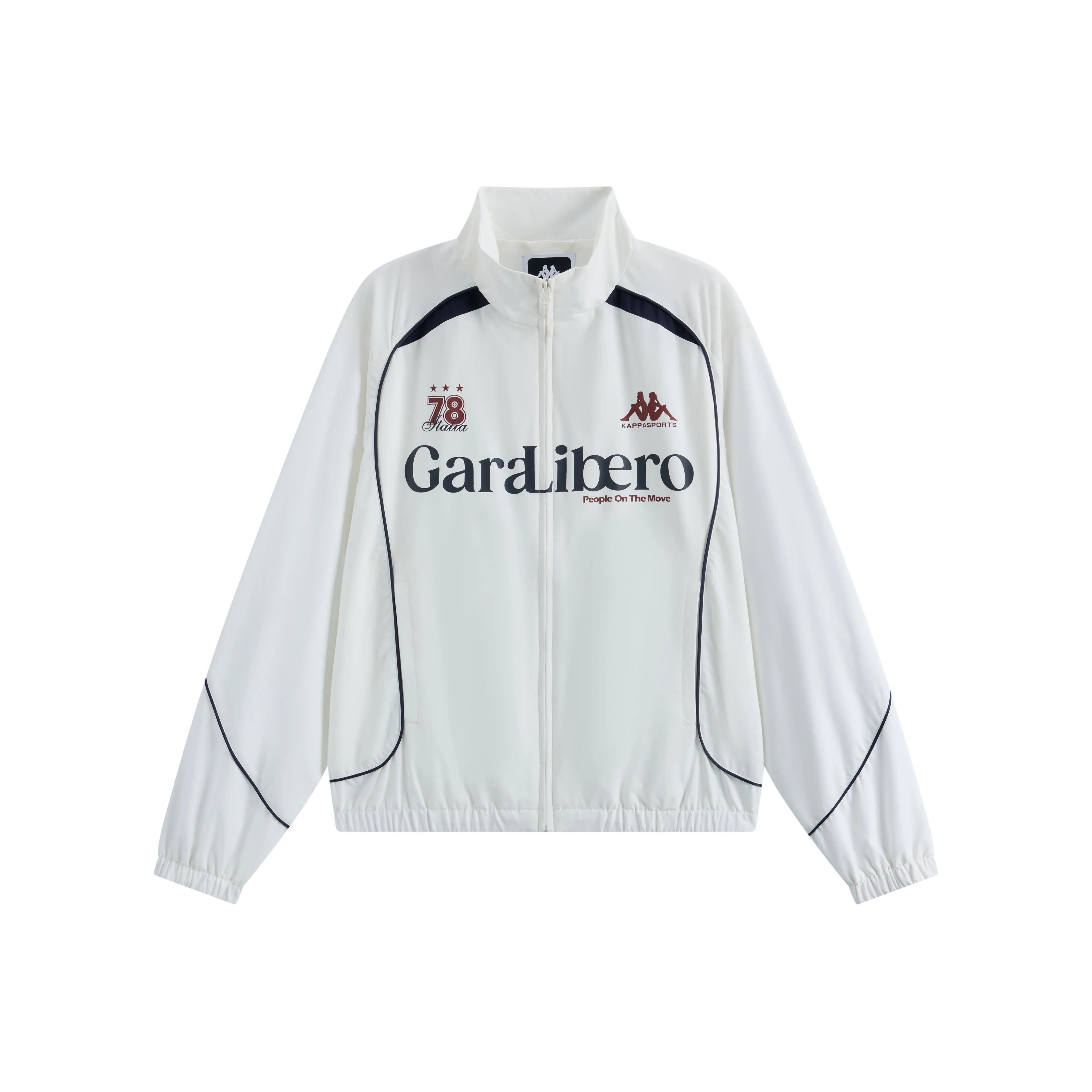 KAPPA 1916 Series Куртка Унисекс Корейский Белый