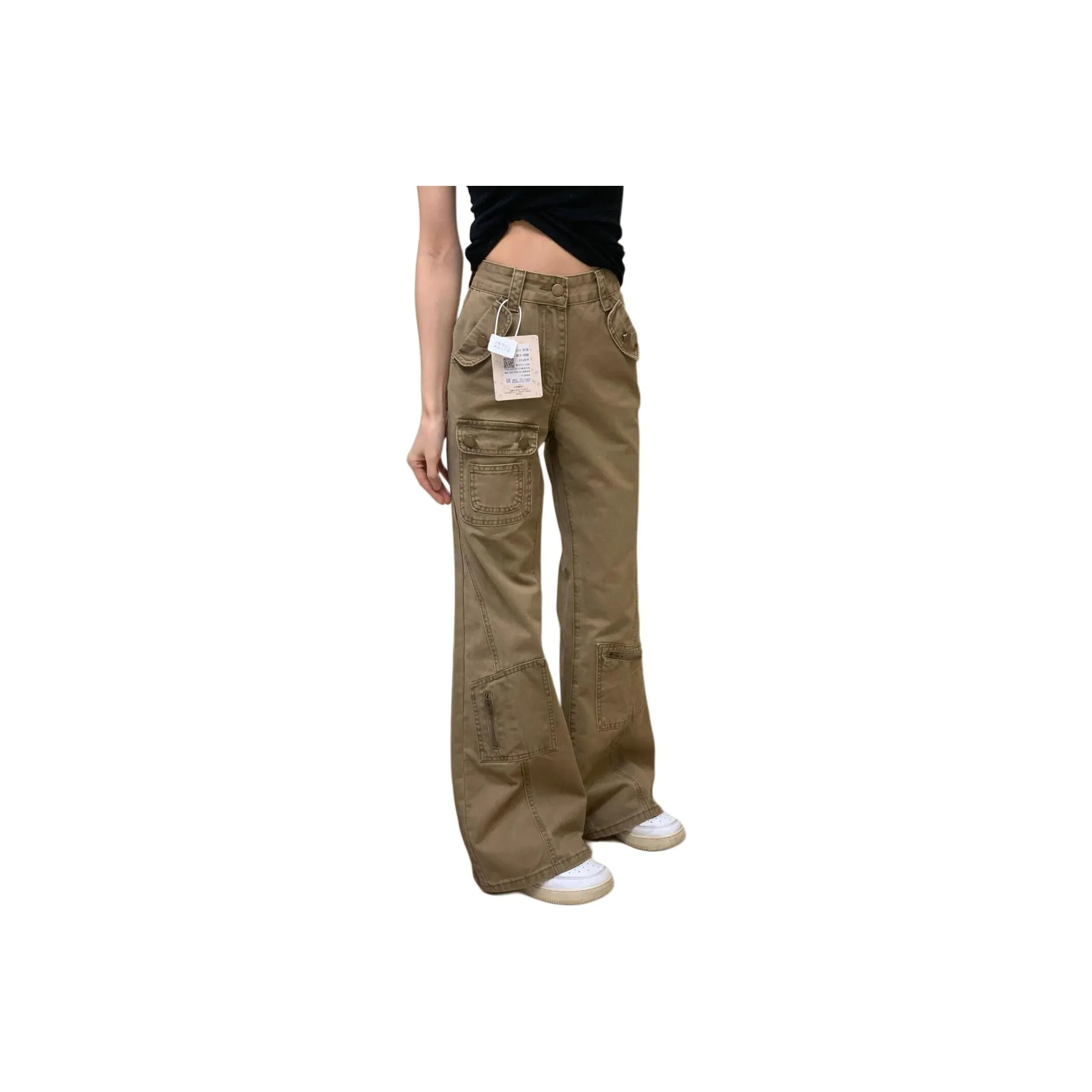 MUCCHIC Khaki Женские Джинсы