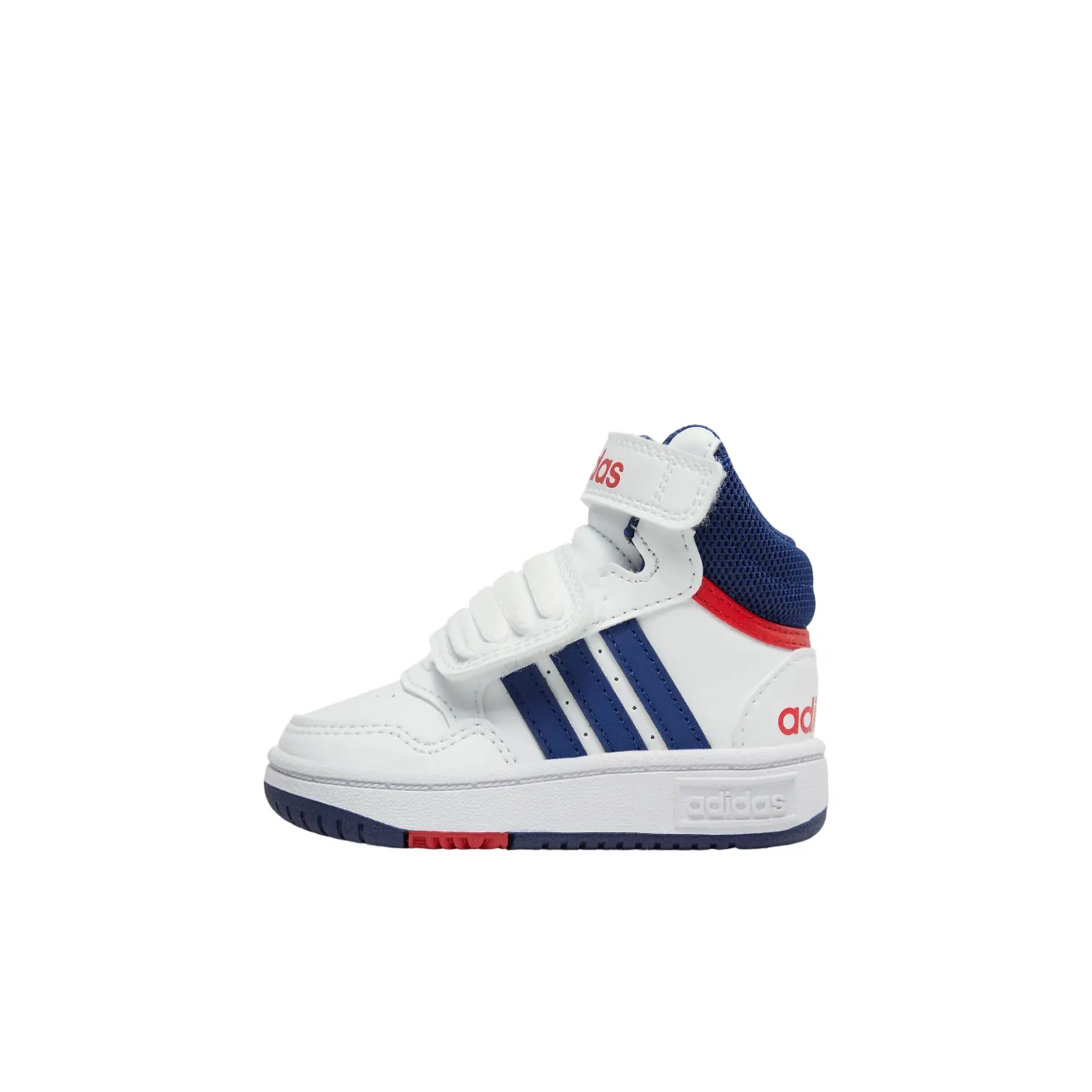 Adidas Neo Hoops Mid TD Устойчивые к истиранию Дышащий MID Скейтборд Кроссовки Белый Синий Младенец и Малыш