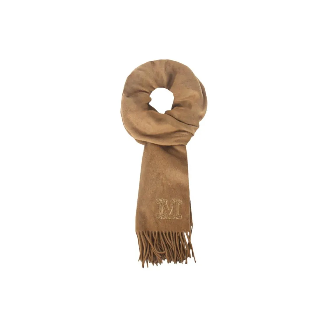 MaxMara Кашемир Вязаные Шарфы Женские CAMEL