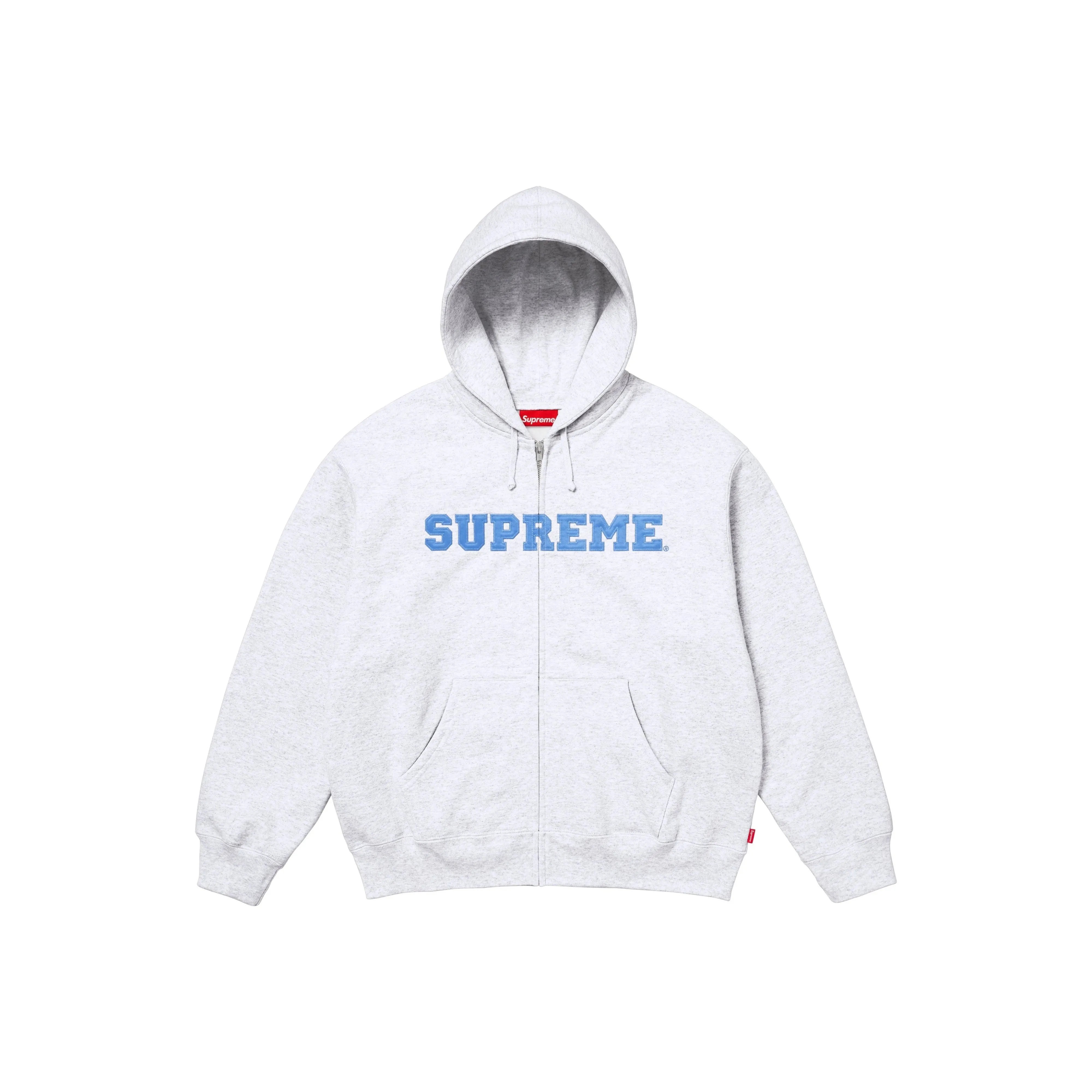 Supreme FW25 WEEK1 Collegiate Аппликация ZIP UP Худи Свитшот Унисекс