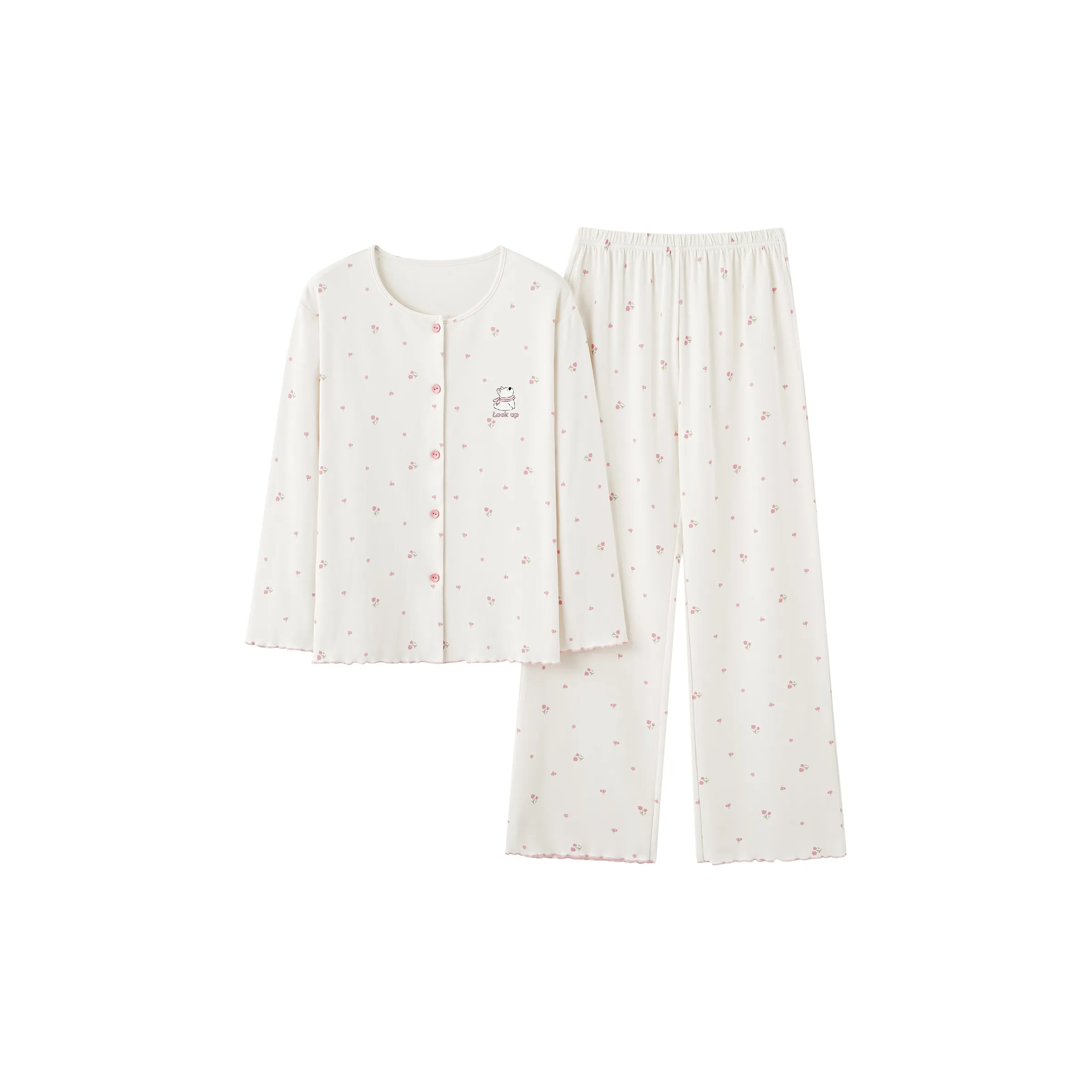 MADALLO Белый Женский Пижамный Комплект