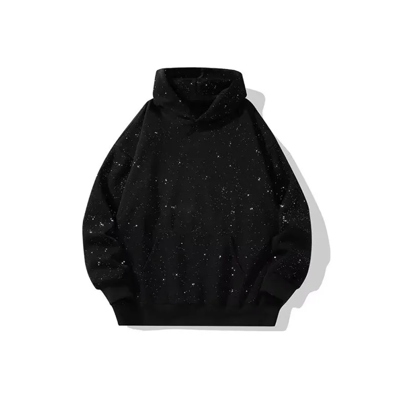 MUMUTU Мужская одежда Casual Sports Свободный крой Гипсофила Толстовка Американский винтаж Топ Мужской