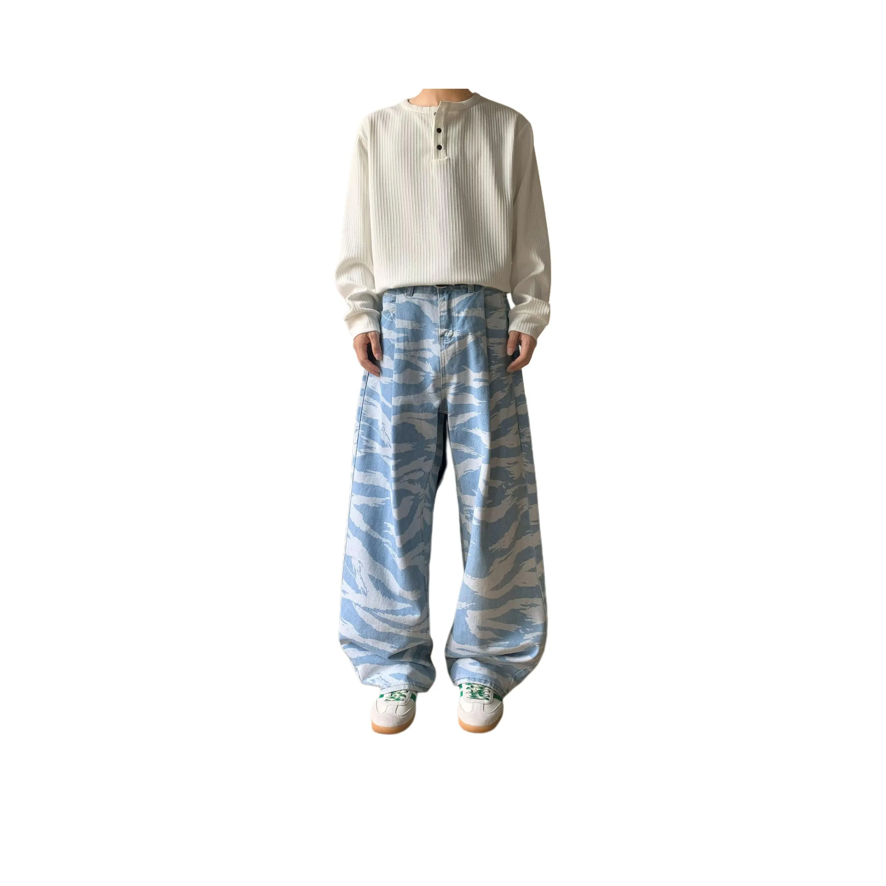 HIPHOPPUNKS Синий Мужской Джинсы