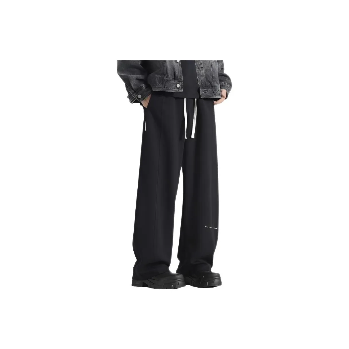 TONYBEAR Повседневные Высокие Прямые Брюки Тонкие Мужские