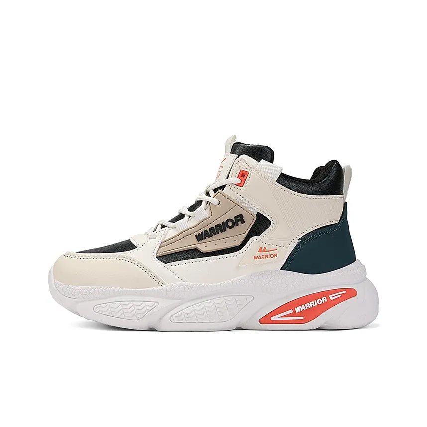 Warrior Амортизация Покрытие Увеличение Высоты Устойчивость к Износу Высокий Топ Беговые кроссовки Мужские