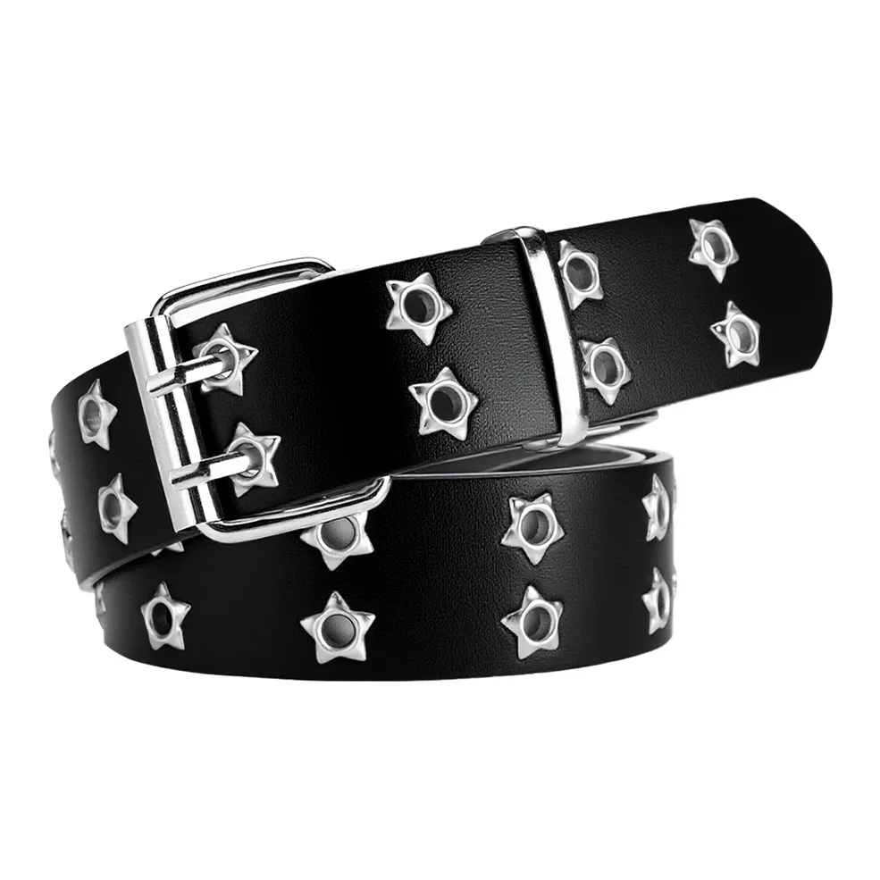 Miniso Ремни из ПУ (полиуретана) Унисекс 3,3 см