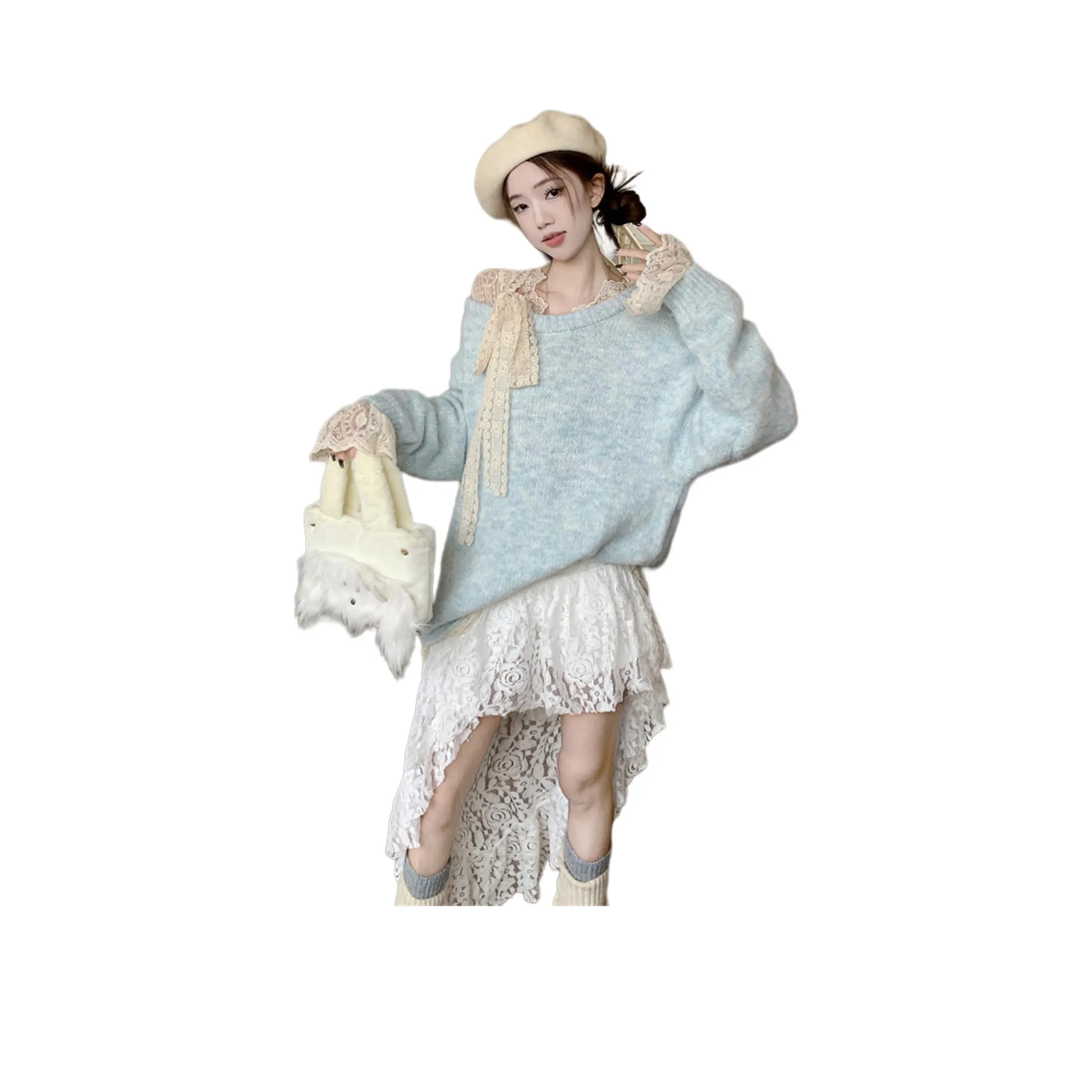 REMOULD Синий Свитер Женские Трикотаж