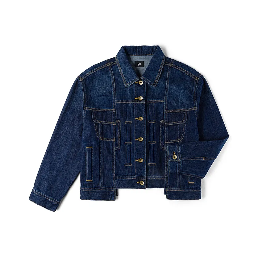 Lee Темно-синий Женские Джинсовые Куртки