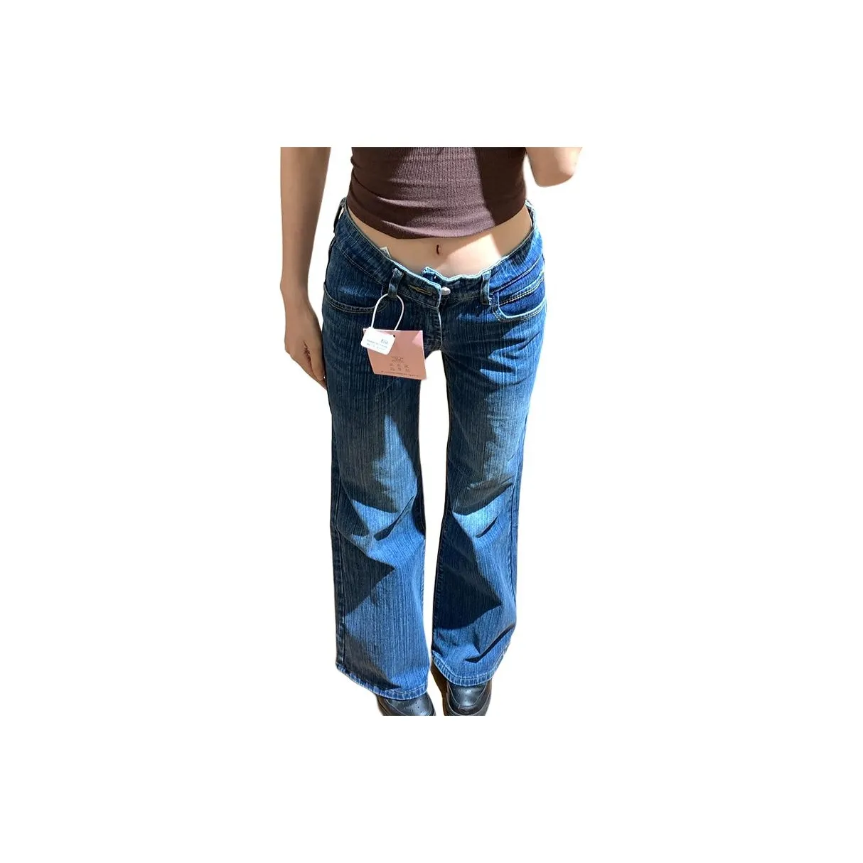 MUCCHIC Темно-синий женский джинсы