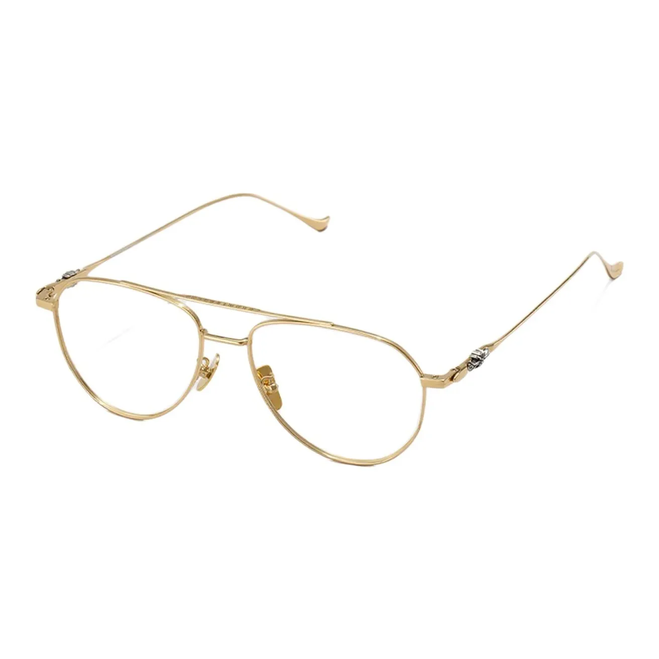 Wood Premium Чистый титан Круглые оправы для очков Унисекс