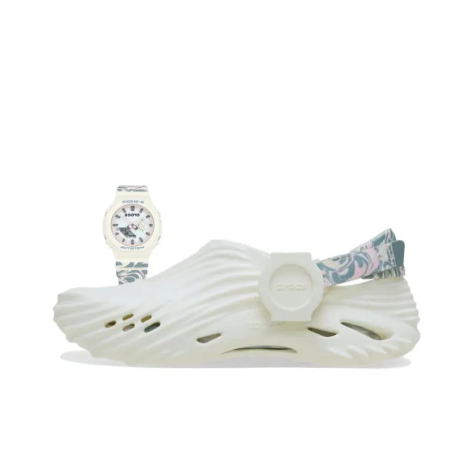 SHOCK x Crocs Echo Wave Sabo Unisex Beige