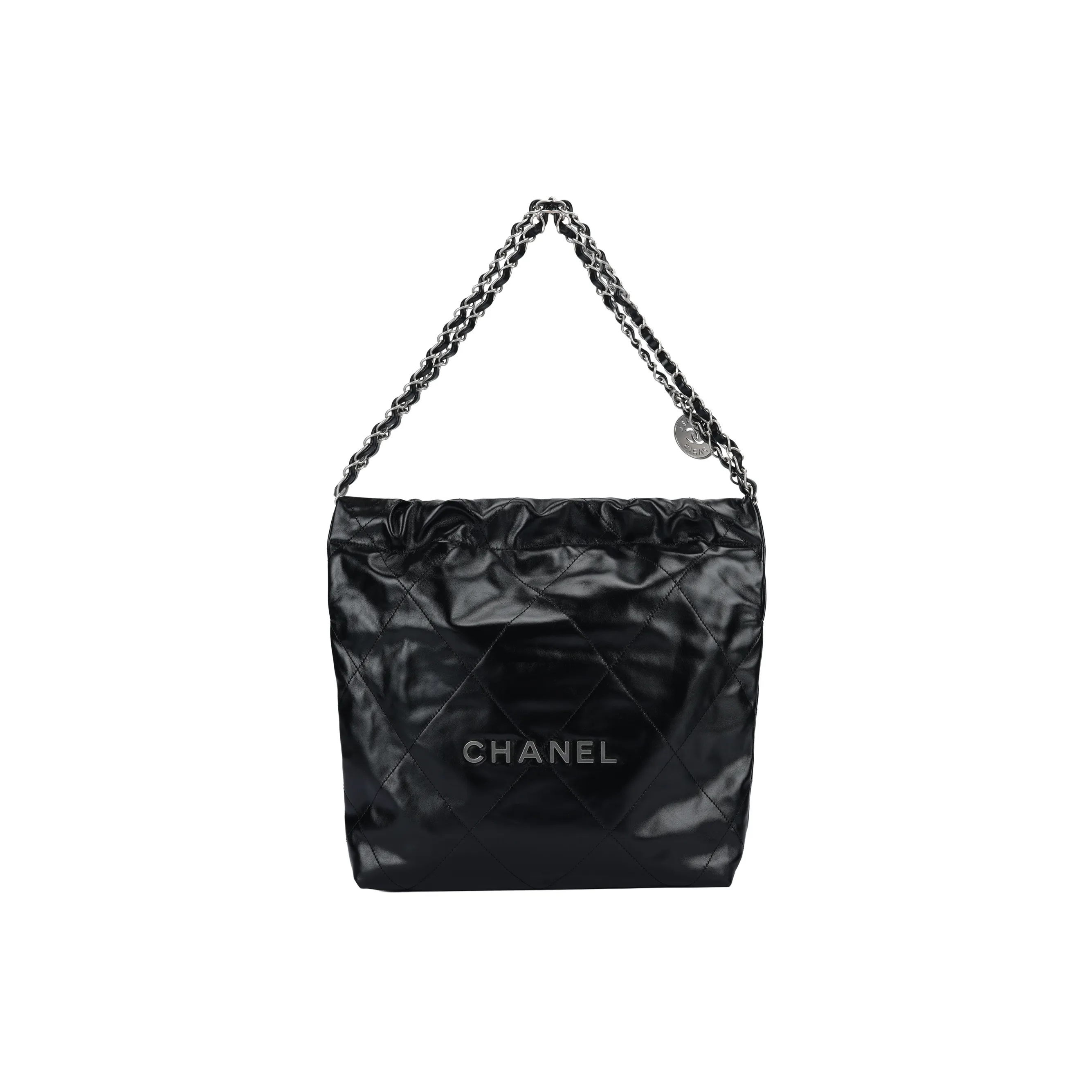 CHANEL 22Bag Smooth Finish Calfskin Tote Bag, Shopping Bag, Crossbody Bag, Shoulder Bag Women's Black