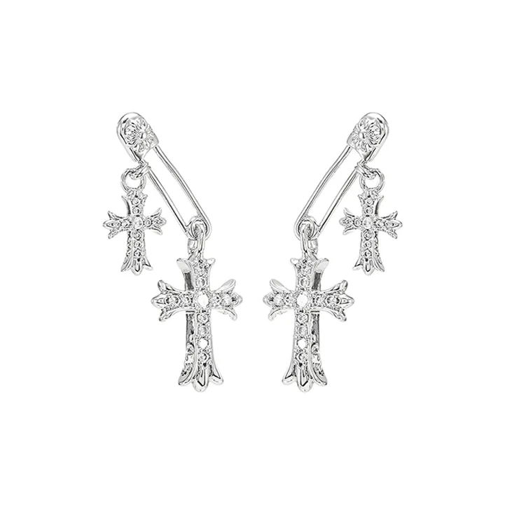 YOUWEI Циркон Утонченный Городской CHIC Позиционирование Стиль Фея Fashion Versatile Креативный Модный Hip Hop Популярный Серьги-кольца Женские