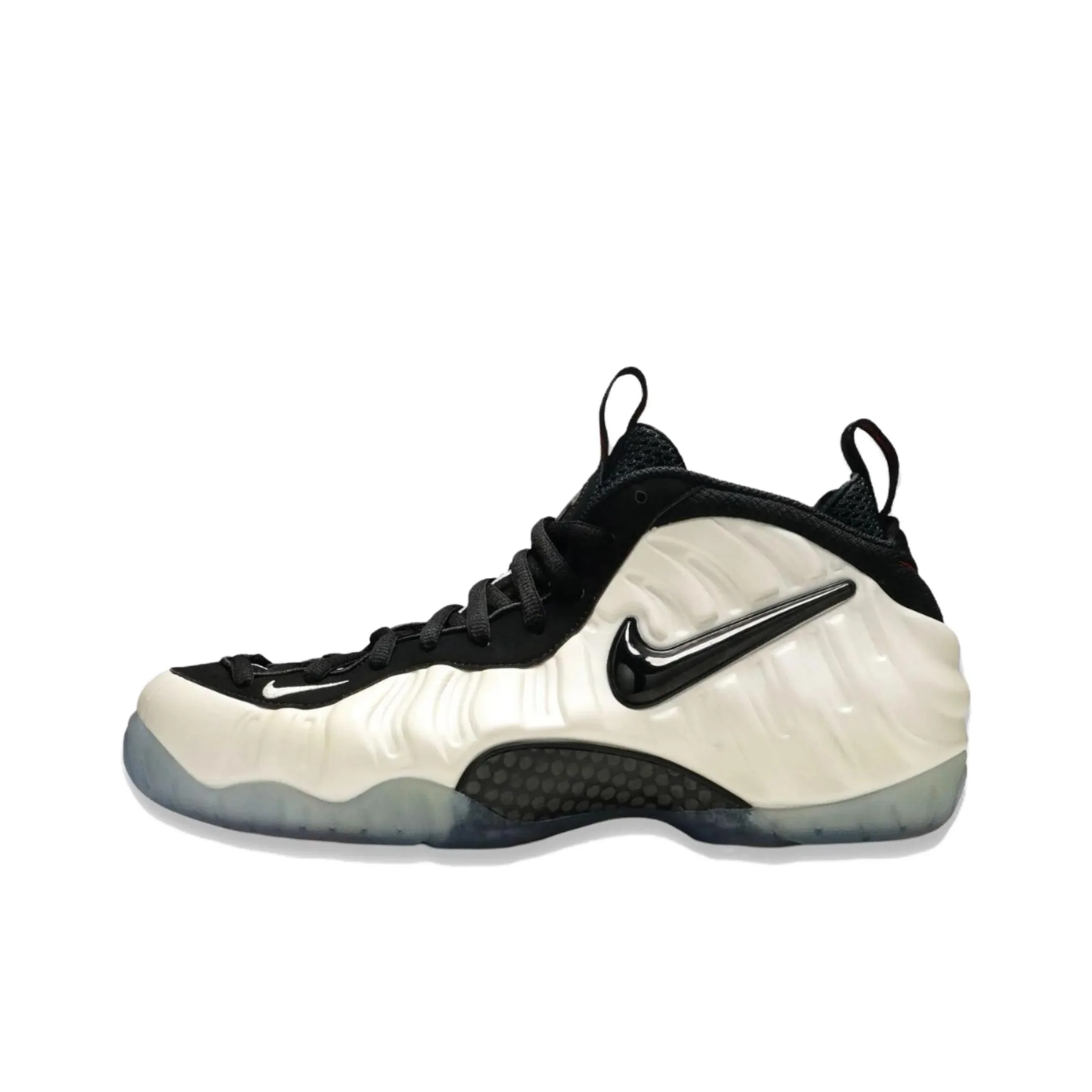 nike Foamposite Pro Slip-Resistant Abrasion-Resistant MID Топ Винтажные Баскетбольные Кроссовки Мужские Белый Черный Выпуск 2025