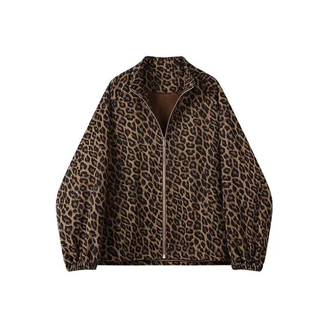 Devanro Леопардовый принт Женские Куртки