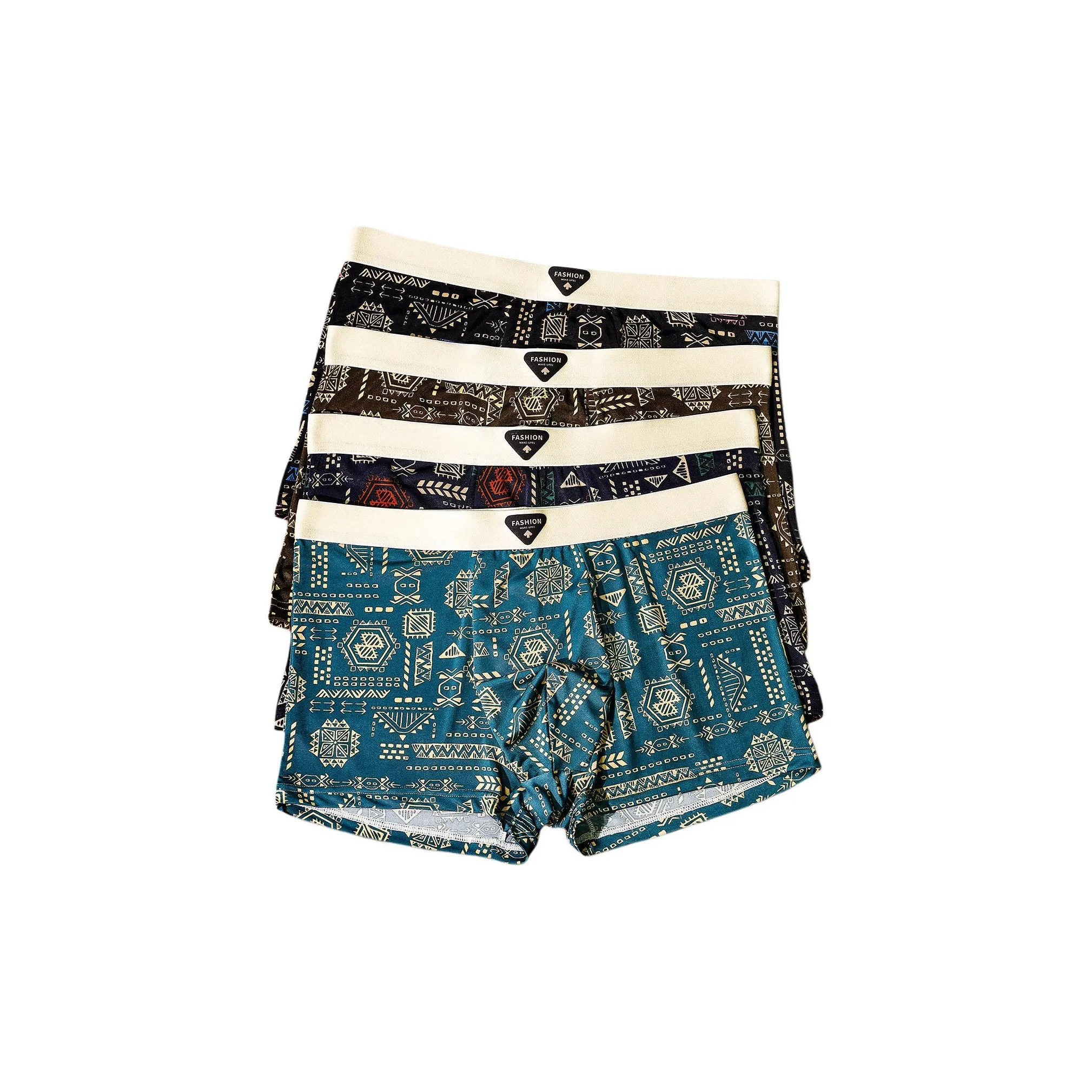 GOYN 4 пачки Черный + Темно-синий + Зеленый + Кофейный Мужской комплект нижнего белья