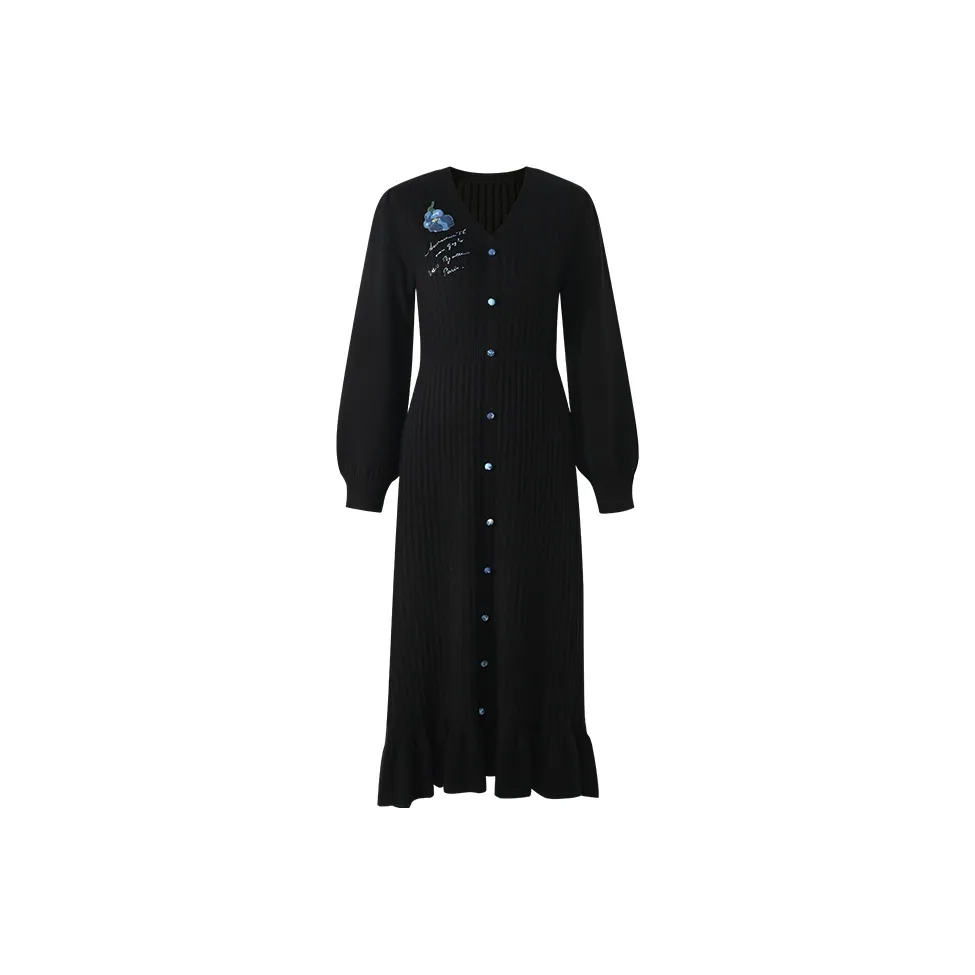 Two Or Three Things Длинное платье с длинными рукавами женское