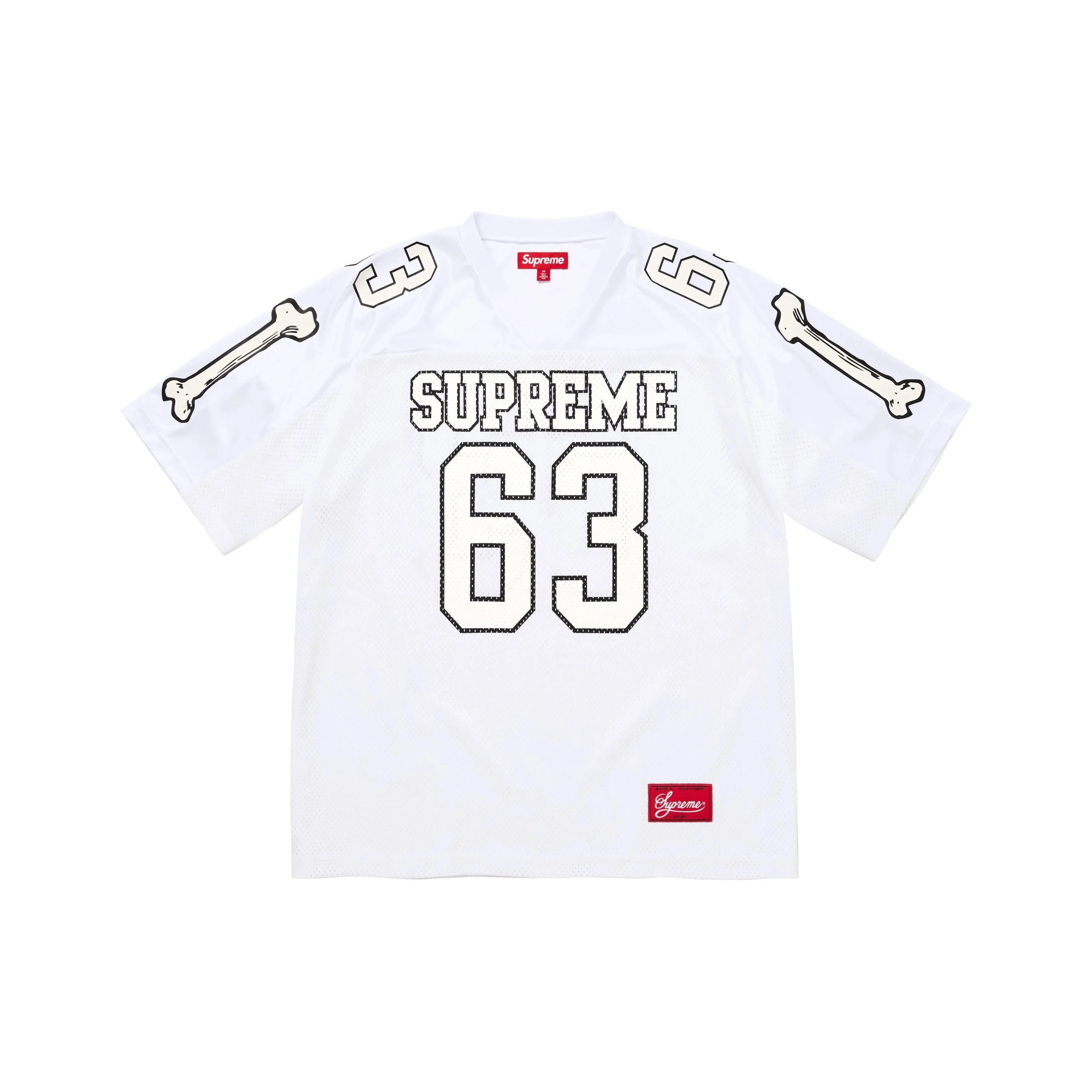 Supreme FW25 WEEK1 BONES FOOTBALL JERSEY Футбол Джерси Унисекс