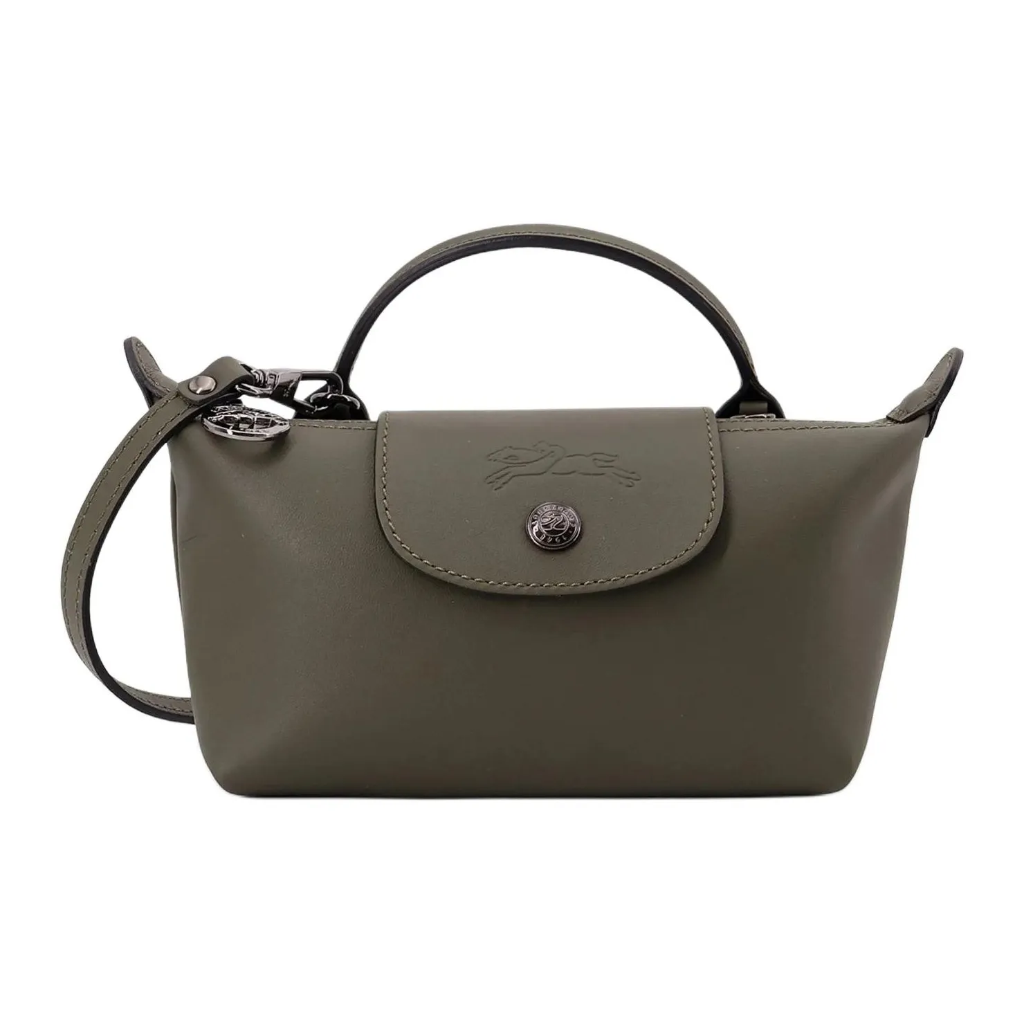 LONGCHAMP Le Pliage Xtra Коровья кожа Одно плечо Сумка Мини Женская Зеленая