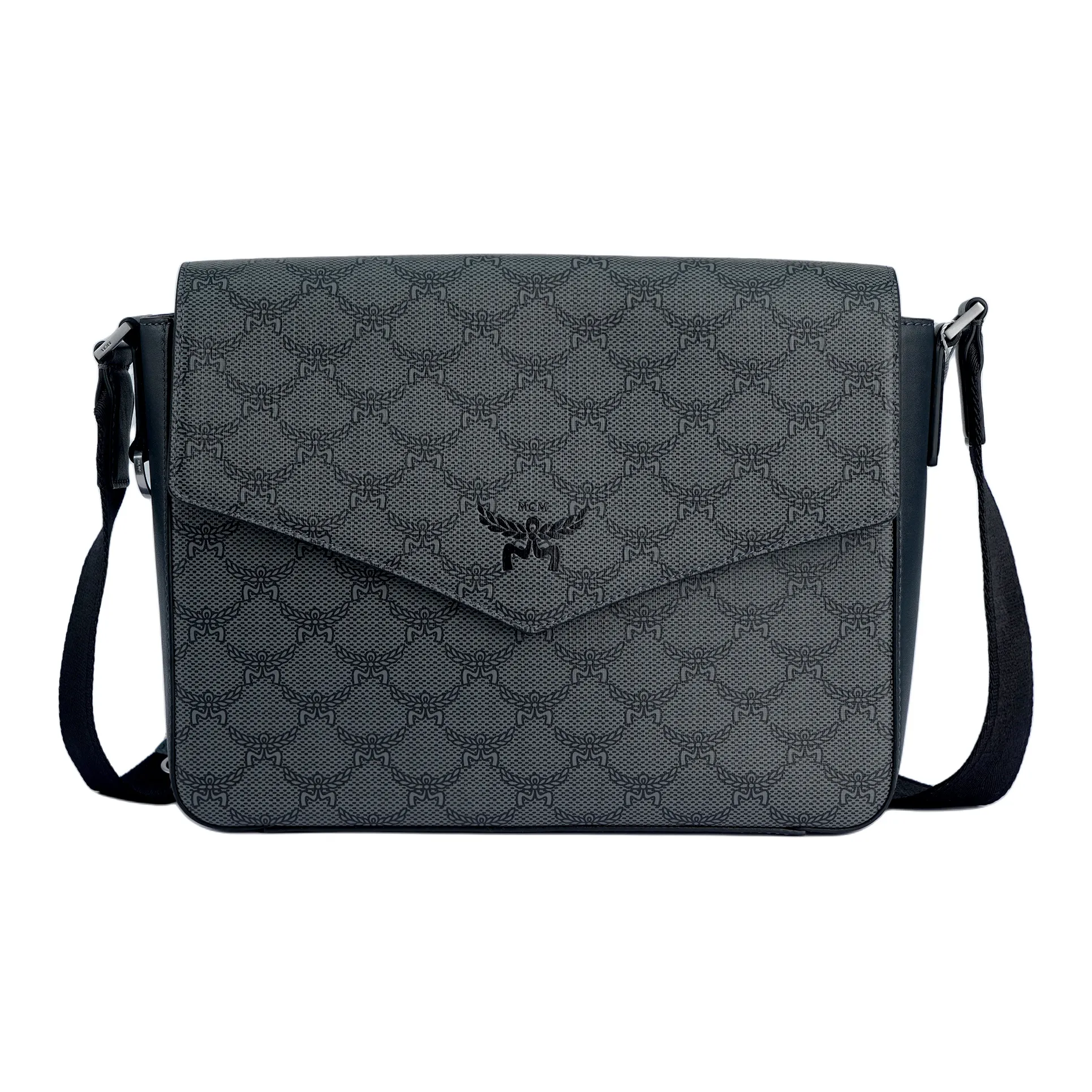 MCM Напп-Кожа Сумка Сумка через плечо Сумка через плечо Маленькая Женская Темно-Серый