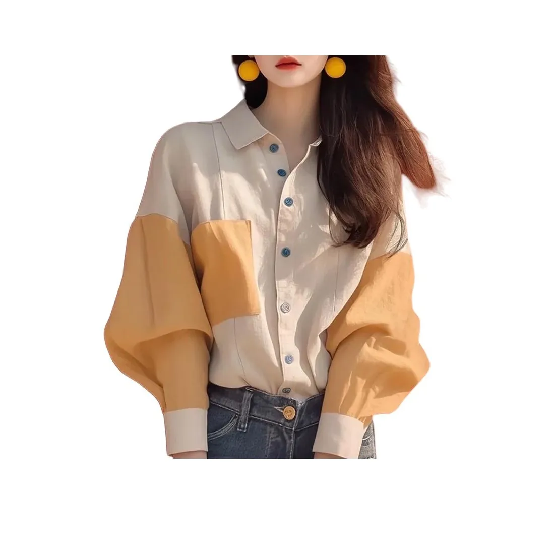 LAKESI Изображение Цвет Женские Рубашки