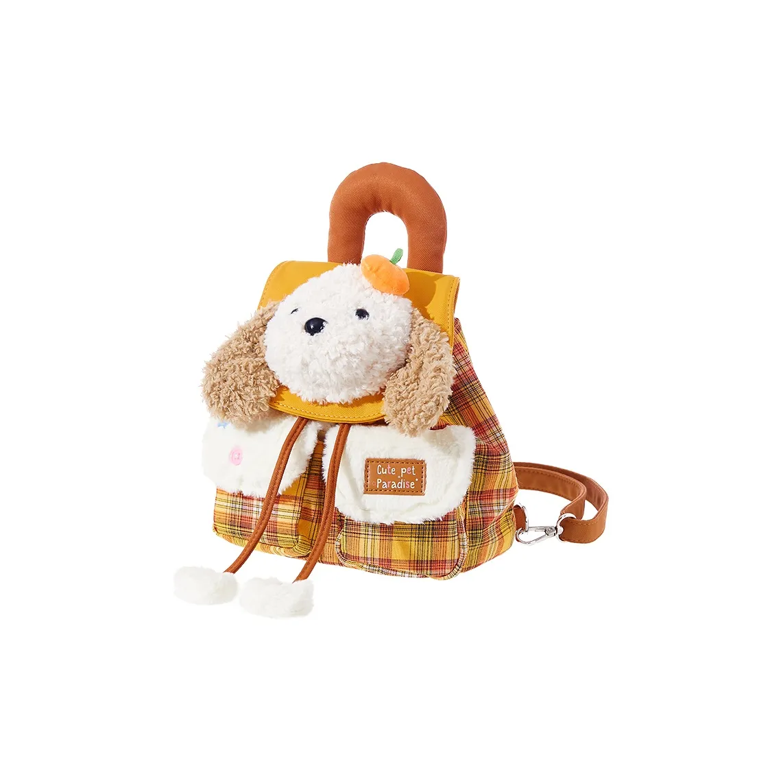 The Green Party Полиэстер Рюкзак Мини Женский Желтый Красный