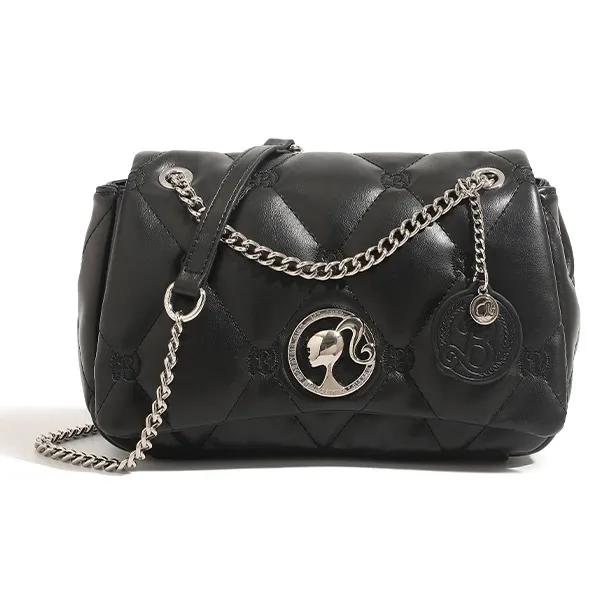 Барби ПУ (полиуретан) Сумка через плечо Сумка на плечо Женская Черная