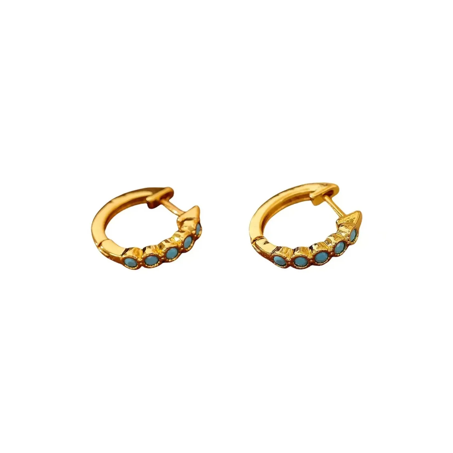 ZWU Copper Ring Earrings Women's ZWU Медные Кольца Серьги Женские