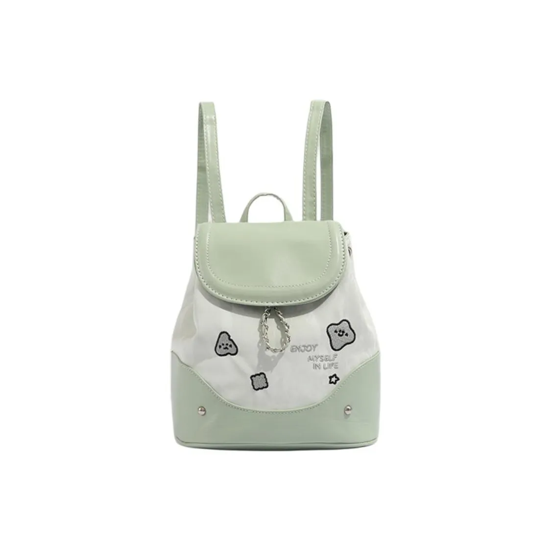 DALO Рюкзак из искусственной кожи стандартный женский мятно-зеленый