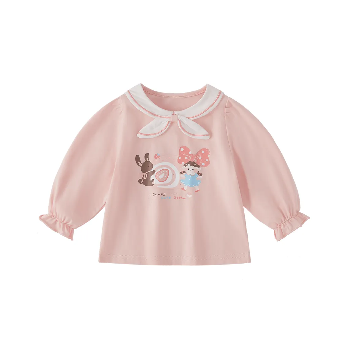 JELLYBABY SAILOR Ожерелье-чокер Мультяшный рисунок Длинный рукав Топ