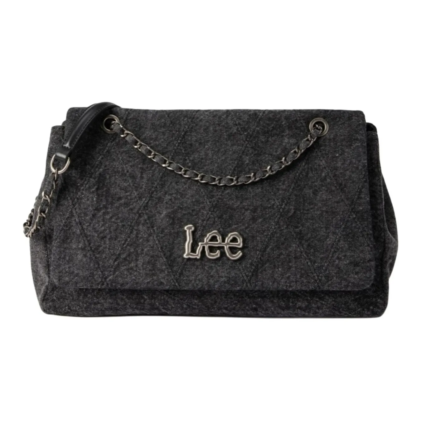 Lee Denim Large Pocket Shoulder Bag Regular Women's Black
