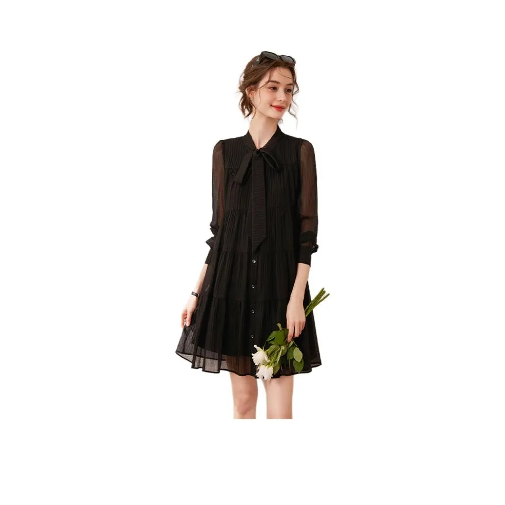 GOSO Длинное платье с длинными рукавами женское